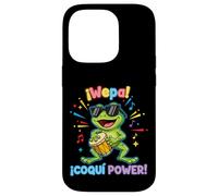 ¡Wepa! Coquí Power Fun Music Vibes Carcasa para iPhone 14 Pro