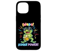 ¡Wepa! Coquí Power Fun Music Vibes Carcasa para iPhone 15