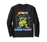¡Wepa! Coquí Power Fun Music Vibes Manga Larga