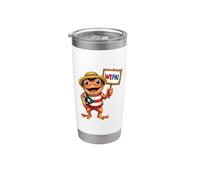 Wepa Coqui Rana Cultura Puertorriqueña Orgullo Puerto Rico Vaso térmico de acero inoxidable de doble pared