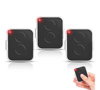 Wepai Mando a distancia para puerta de garaje de 433,92 MHz, 3 unidades de mando a distancia para Era ON2E ON2, mando a distancia de garaje, compatible con receptores automatizados, negro/blanco
