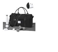 WEPLAN Bolsa Deporte Mujer Hombre Bolso de Gimnasio con Compartimento para Zapatos y Humeda Sport Gym Bag Fitness Bolsa Entrenamiento Impermeable Bolsas de Fin de Semana para Viaje,A1-Negro