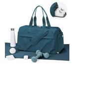 WEPLAN Bolsa Deporte Mujer Hombre Bolso Gimnasio Deportivo Macuto Deporte Bolso Gym Bag Bolsa de Viaje Mujer Fin de Semana Bolsas Hospital con Compartimento Zapatos Sports Bag,Azul Pavo Real