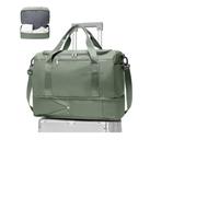 WEPLAN Bolsa Viaje 40x30x20 Ryanair Wizzair Equipaje de Mano Cabina Bolsa Fin de Semana Mujer Bolso Deporte Gimnasio Viaje con Compartimento de Zapatos Bolso Maternidad Hospital,B03-Verde Militar