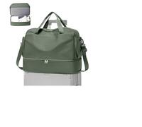 WEPLAN Bolsa Viaje 40x30x20 Ryanair Wizzair Equipaje de Mano Cabina Bolsa Fin de Semana Mujer Bolso Deporte Gimnasio Viaje con Compartimento de Zapatos Bolso Maternidad Hospital,C03-Verde Militar