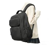 WEPLAN Mochila Escolar Adolescente Chica Universitarias Mujer Colegio Niña Backpack School Mochilas Tipo Casual Escolares Instituto Chica Chico Viaje Trabajo para Portatil de 14 pulgadas,Negro