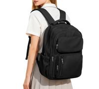 WEPLAN Mochila Escolar Adolescente Niña Niño Mochilas Tipo Casual Mochilas Escolares Colegio Mochila Instituto Chica Chico Mochilas Universidad Mujer Mochila Portatil para Viaje Trabajo, Negro