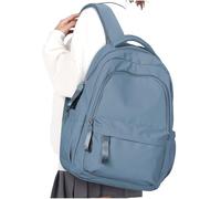 WEPLAN Mochilas Escolares Adolescentes Mochila Instituto Colegio Chica Chico Mochilas tipo Casual Universitarias Mujer Impermeable Mochila Portatil 14 Pulgadas Viaje Trabajo Backpack School,Azul Real