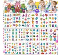 Weploda 20 Piezas Pegatinas De Tatuajes De Monstruos, Tatuajes Temporales Niños Pegatinas, Pegatinas De Tatuajes De Monstruos Para Niños Decorativo, Tatuajes Niños Monstruos Lavables