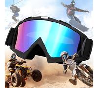 Weploda Gafas Snowboard Espejo, Windproof Snow Anti-Fog Goggles, Anti-Fog Uv Goggles with Foam Padding, Both for Men and Women, Suitable for Outdoor Sports