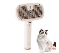 Weppduk Cepillo de vapor para gatos para desprendimiento, peine de depilación a vapor para mascotas | Peines para perros de aseo | Cat Knot Hair Water Spray Brush Masaje corporal Alivia