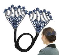 Weppduk Creador de moños para el cabello, creador de moño hábil, Elegante rodillo de moño para el cabello, Accesorios flexibles para el cabello, clip de moño vintage para mujeres y niñas