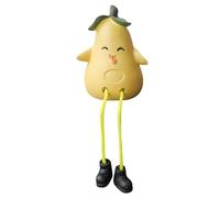 Weppduk Estatua artificial de frutas decorativas | Bonitos adornos realistas de frutas de patas largas | Decoración colorida única para estantes de pared del hogar para esquinas de sala de estar