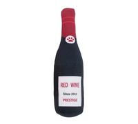 Weppduk Juguete para perros con botella de vino, juguetes interactivos para cachorros, juguetes chirriantes suaves para jugar a perros pequeños, medianos y grandes, para dentición de perros pequeños