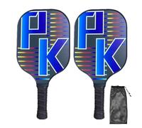 Weppduk Paleta de pickle - 2 paletas ligeras de fibra de vidrio | Pala portátil para pepinillos, raquetas ligeras de pickle ball, raqueta deportiva para mujeres al aire libre y hombres deportes