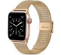 Wepro Correas compatible con Apple Watch Correa 44mm 42mm 45mm 46mm 49mm para Mujeres/Hombres, Correa de Metal para Apple Watch SE/iWatch Series 10 9 8 7 6 5 4 3 2 1/Ultra/Ultra 2, Oro Real