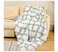 Weptrivion Manta con Estampado, Manta de sofá, Manta de sofá de Felpa de Doble Capa, Manta pequeña Multifuncional, Manta Tipo Chal, Manta para la Siesta(Color:B,Size:130 * 160cm)