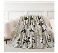 Weptrivion Manta de sofá, Manta Tipo Chal Universal para Las Cuatro Estaciones, Manta de Franela con patrón Lindo, Manta para la Siesta, Manta para Aire Acondicionado(Color:C,Size:150 * 200cm)