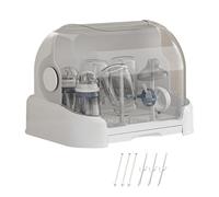 Weqizuerqi Almacenamiento de Biberones - Organizador Grande de Biberones con Tapa | Secador Antipolvo para Encimera Estación de Cambio de Bomba Amigable para Padres Hogar Cocina Oficina Baño