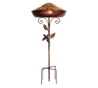 Weqizuerqi - Baño para pájaros al aire libre - Cuenca de bebederos resistente a las temperías - Diseño vintage para jardín, balcón o decoración de campo - Observación natural de aves