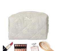 Weqizuerqi Bolsos Tipo De Maquillaje Bordados para Mujeres - Organizador De Cosméticos para Aseo | Estuche Organizador para Joyería y Cosmética, Bolsa de Aseo de Gran Capacidad