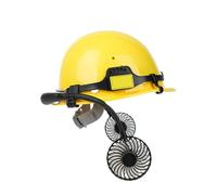 Weqizuerqi Casco de seguridad con ventilador - Casco de seguridad para astillero - Equipo ergonómico con 2 ventiladores para trabajo al aire libre, astillero, poda y forestal