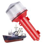 Weqizuerqi Cohete de señal marina,Señales estroboscópicas marinas solares - Equipo de emergencia impermeable para barcos, kayak, yates y pontones