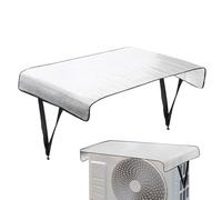 Weqizuerqi Cubierta de aire acondicionado al aire libre, funda protectora para aire acondicionado, compresor de condensador de CA impermeable, parasol para el personal de mantenimiento escolar de