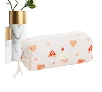 Weqizuerqi Estuche de maquillaje lindo, bolsa cosmética para aviones - Bolsa de aseo impermeable para mujeres niñas deporte senderismo viaje vacaciones viajes diarios cumpleaños uso al aire libre