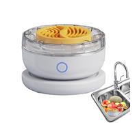 Weqizuerqi Máquina Lavadora de Frutas - Purificador y Limpiador de Frutas y Verduras,Accesorio de Cocina Automático Giratorio Portátil Recargable para Eliminar Suciedad Preparar Alimentos