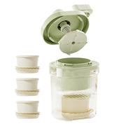 Weqizuerqi Máquina Trituradora de Hielo Manual - Picadora de Hielo para Granizados y Raspados con Manivela | Picador de de Sobremesa,Barra, Cocina