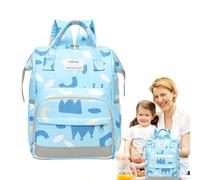Weqizuerqi Mochila para pañales | Bolsas cambiadoras portátiles multifunción para bebés, impermeables, mochilas de viaje de gran capacidad con bolsillos para mamás y papás, , Refer to description