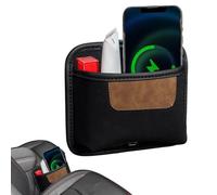 Weqizuerqi Organizador De Bolsillo Lateral para Coche | Bolso Porta Teléfono con Correa Mágica | Bolsillo para Coche,para SUV, Sedán, Camión, Puertas, Consolas, Llaves, Teléfonos, Bloc, Gafas de Sol,