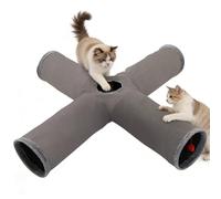 Weqizuerqi para Gatos | de Laberinto Interactivo y Plegable | Laberinto Flexible para Gatos Que Viven en Interiores, para Gatitos y Mascotas en Navidad