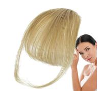 Weqizuerqi Pony - Extensiones de pelo humano con clip en flequillo, con flecos de color natural, red interna, ampliamente utilizado y perfecto para cualquier ocasión