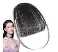 Weqizuerqi Pony - Extensiones de pelo humano con clip en flequillo, con flecos de color natural, red interna, ampliamente utilizado y perfecto para cualquier ocasión