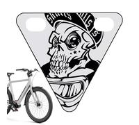 Weqizuerqi Reflectores de bicicleta para conducción nocturna, señal de seguridad para ciclismo de carretera, escudo triangular de seguridad para adultos, conducción nocturna, bicicleta de montaña