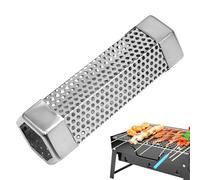 Weqizuerqi Tubo ahumador - Tubo ahumado para de acero inoxidable | Accesorio de parrilla con infusión de sabor, tubo ahumador de pellets de alta eficiencia para barbacoa en el patio, cocina de