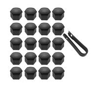 WEQTYSAB 20 Piezas Tapa De Tuerca De Rueda, para Seat Arona 2017-2023 Tuerca De Rueda Tapa De Protección Pernos Rueda Cubierta Prueba Polvo Antirrobo Proteger,A-17MM