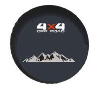 WEQTYSAB Coche Funda Rueda Repuesto, para Toyota Rav4 RAV 4 Hybrid Limited Prime 2002-2021 Cubierta Llanta Refacción Prueba Polvo de Coche Impermeable Ruedas Protectora Funda,14in (24"-27")