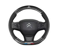 WEQTYSAB Funda de Volante de Coche, para Citroen C3 Aircross SUV 2017-2021 Antideslizante Funda Volante Transpirable Protector Volante de Coche Accesorios de Interior