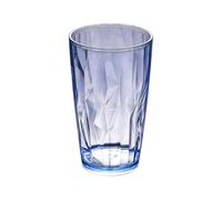 WEQYFDC 6pcs Unbreakable Drinking Glasses 490ml Shatterproof Water Tumblers Reusable Fruit Juice Beer Champagne Cup for Bar(Blue)