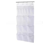 WEQYFDC Bolsa de Almacenamiento Colgante con 8 Bolsillos for Ducha, Organizador Malla Secado rápido for baño(White 12 Pockets)