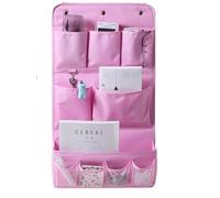 WEQYFDC Bolsa de Almacenamiento Tela Oxford for Colgar en la Pared, Impermeable, for guardarropa, Ropa Interior y Calcetines, for Dormitorio(Three Layers of Ros)