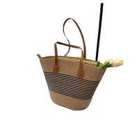 WEQYFDC Bolso de hombro gran capacidad for mujer, bolso paja tejida verano, playa diseño lujo for, compras Bali(Color1)