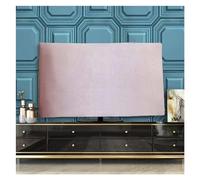 WEQYFDC Cubierta De Tela Terciopelo For TV, 43 Pulgadas, 55, 65, Colgante For, Antipolvo For Escritorio(Velvet Pink,55 inches)