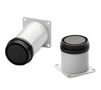 WEQYFDC Patas para Muebles 4 Piezas de Patas Muebles Acero Inoxidable Blanco 50 mm a 250, Repuesto Metal Ajustable for armarios, sofás y(60mm)