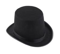 WEQYFDC Sombrero De Copa For Adulto, Gorro Cilíndrico, Disfraz De Fiesta De Carnaval, Sombrero De Mago Negro For Carnaval, Fiesta De Espectáculo Para Fiesta Temática O Complemento