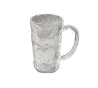 WEQYFDC Striped Bud Straight Cocktail Juice Long Drink Milk Shake Cup Flask Liquor Vodka Glasses for Champagne of Wine(Glacier mug 330ML)