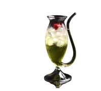 WEQYFDC Transparent Creative Wine Glass Cup Cocktail with Straw For Drinks Beer Clear Glasses Drinkware Bar Tool(02)